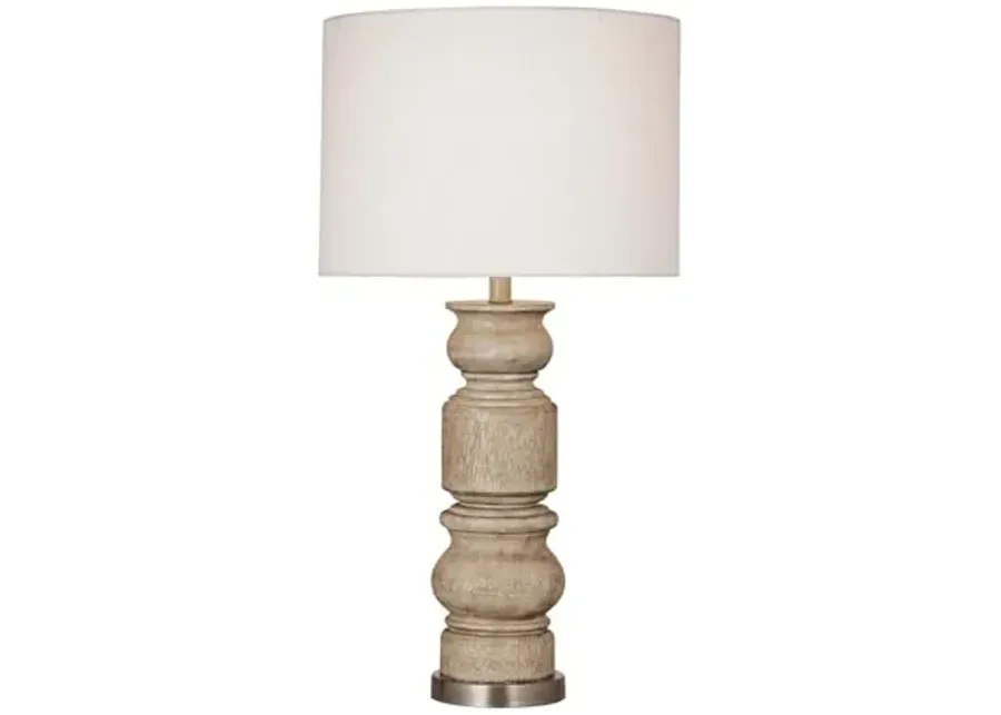 Bassett Mirror Company Helford Table Lamp - Light Brown-Brown