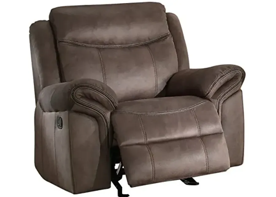 Homelegance Glider Recliner (Manual), Brown-Chair (Manual)