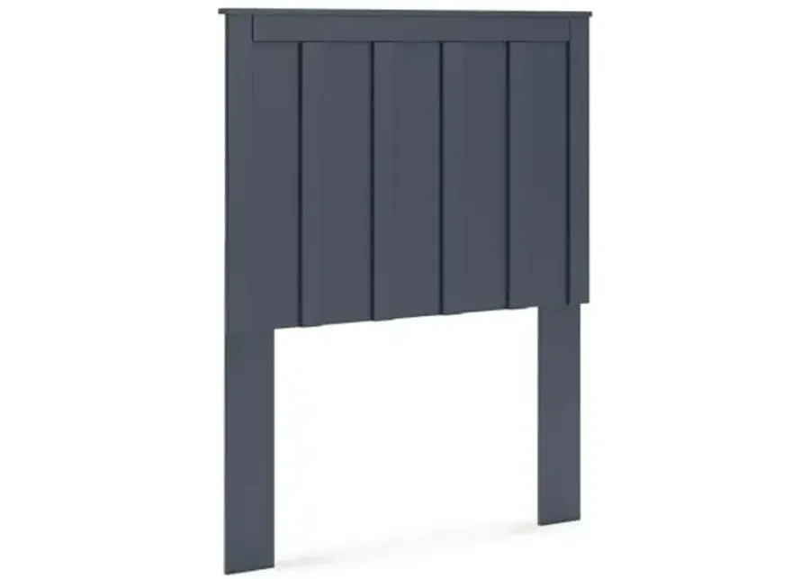 Signature Design by Ashley Simmenfort Farmhouse Panel Headboard with Matte Finish, Twin, Blue-Blue