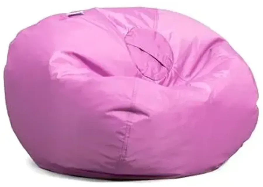 Big Joe Classic Bean Bag Chair, Radiant Orchid Smartmax, Durable Polyester Nylon Blend, 2 feet Round-Radiant Orchid