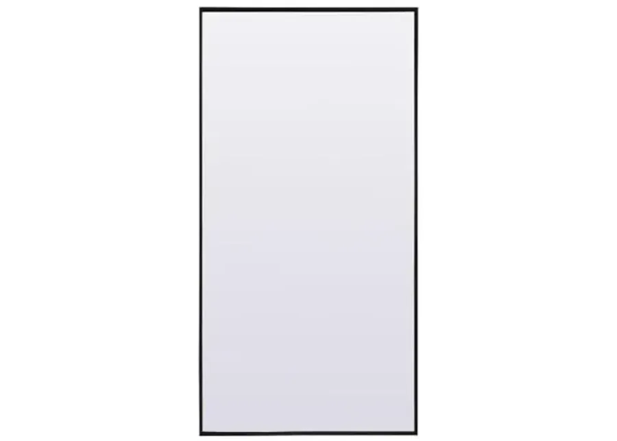 Elegant Lighting Metal Frame Rectangle Full Length Mirror 30x60 Inch in Black-30