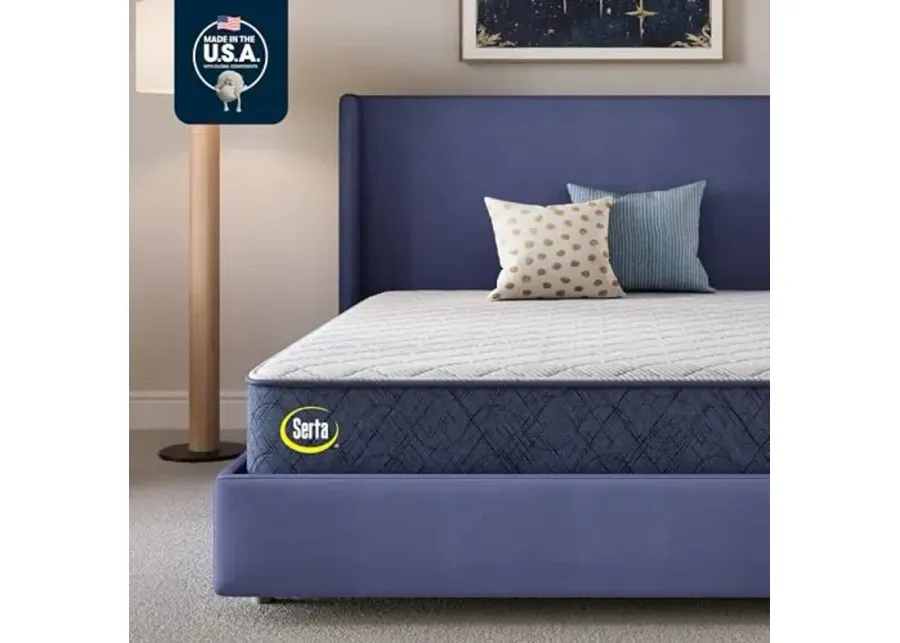 Serta Five Star Mattress Tranquility 12-Inch Firmé¥?Cal Kingé¥?Zoned Support, Pressure Relief, Coolingé¥?Bed-in-a-Box é¥?Ideal for Back & Stomach Sleepers é¥?100 Night Trial, 10-Yr Limited Warranty-White