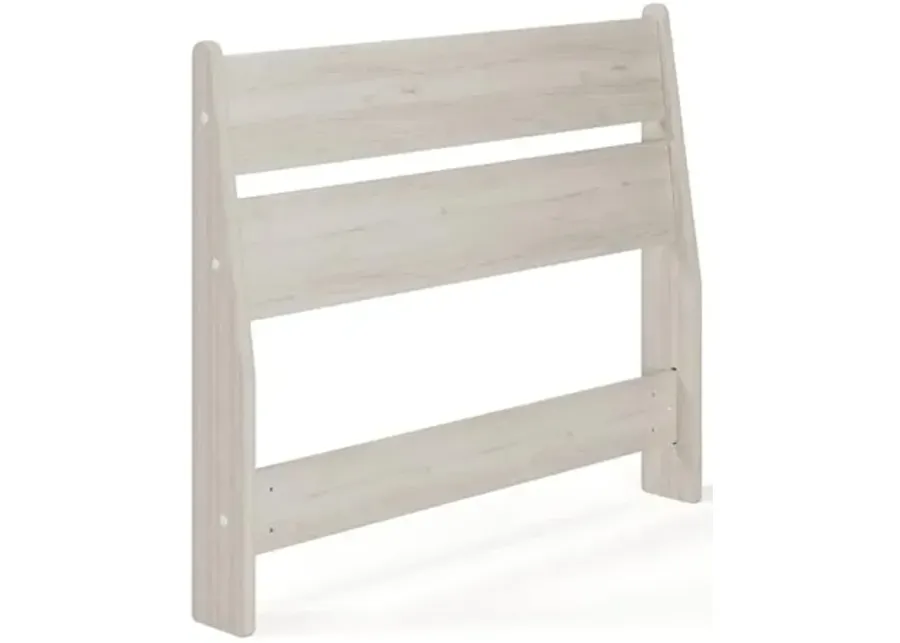Signature Design by Ashley Socalle Modern Open Slat Twin Headboard, Natural Beige-Whitewash