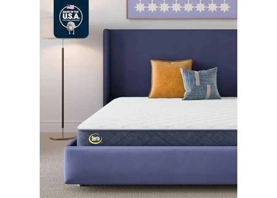 Five Star Mattress Tranquility 7-Inch Firm é¥?Cal Kingé¥?Supportive Coils, Breathable Foam é¥?Bed-in-a-Boxé¥?100 Night Trial, 10-Year Limited Warranty-Off-white