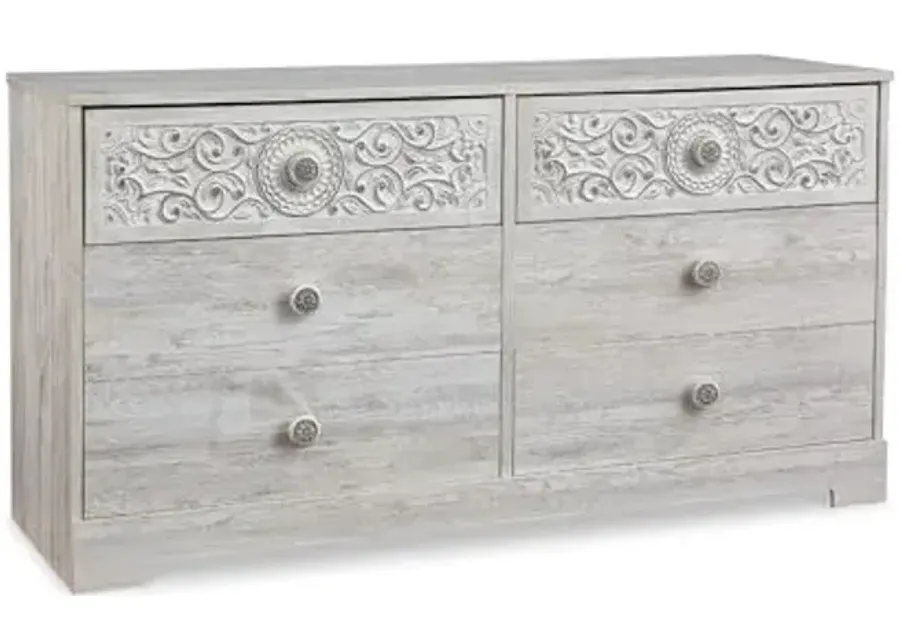 Signature Design by Ashley Paxberry Boho Dresser, Whitewash-Whitewash-1