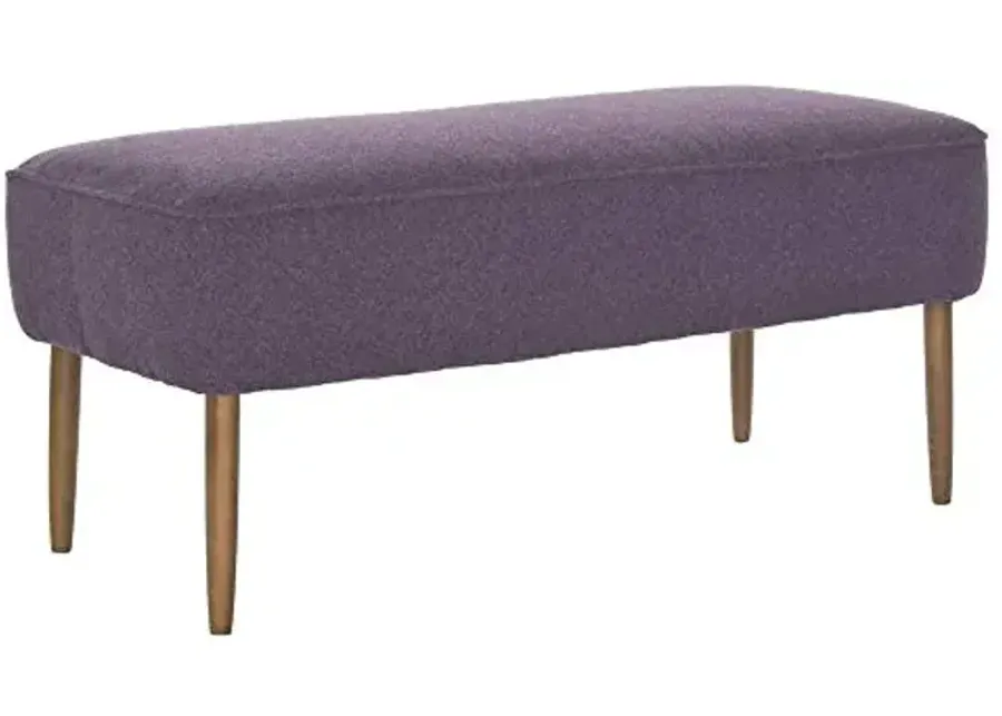 Safavieh Mercer Collection Clara Retro Orange Wool Bench-Plum
