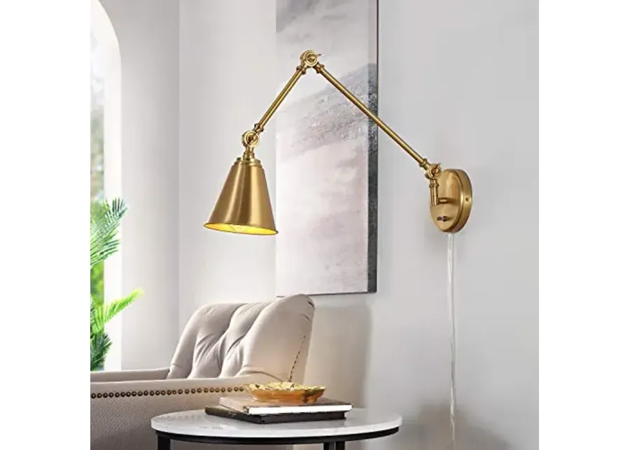 SAFAVIEH Lighting Collection Kensley Brass Wall Sconce (LED Bulb Included) SCN4067B-Brass 1 62322-safavieh-lighting-collection-kensley-brass-wall-sconce-led-bulb-included-scn4067b-brass-1.webp