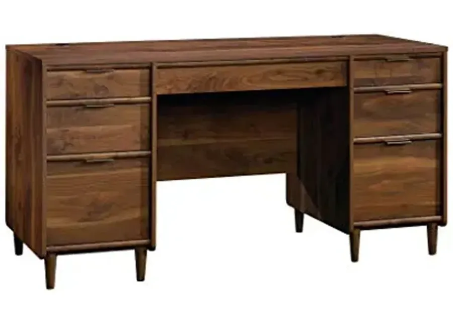Sauder Clifford Place Executive Desk, in Grand Walnut finish-Grand Walnut Finish