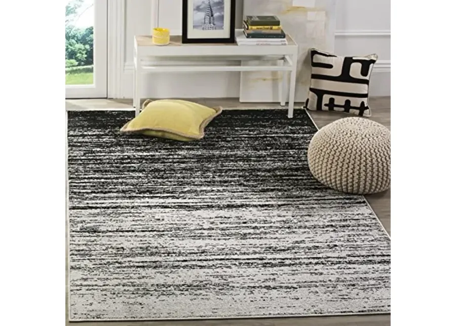 SAFAVIEH Adirondack Collection Area Rug - 5'1" x 7'6\-Silver, Black