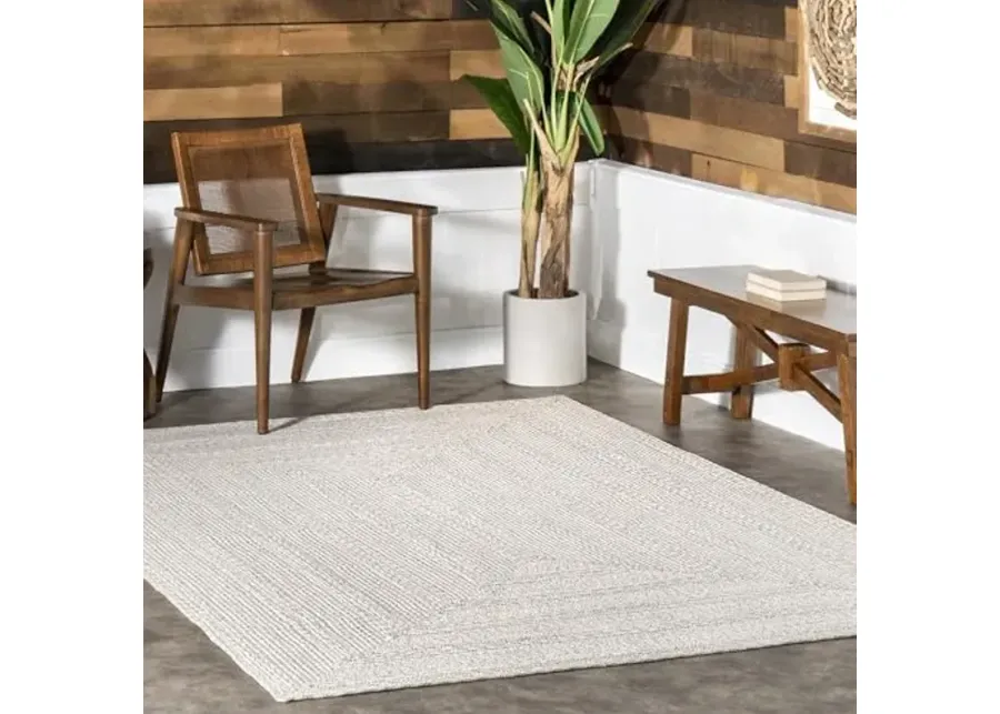 nuLOOM Rowan Braided Texture Indoor/Outdoor Area Rug, 6x9, Ivory-72