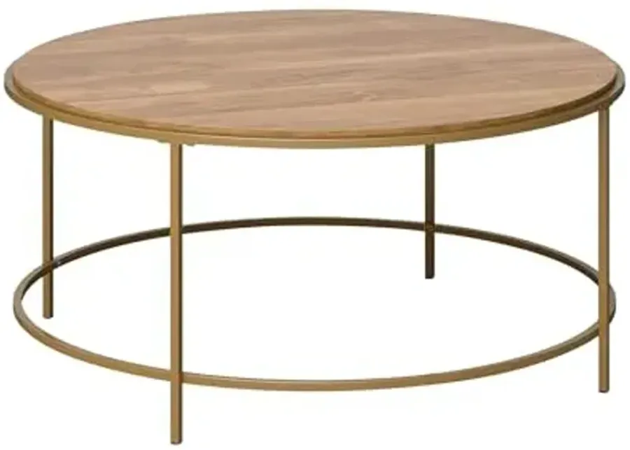 Sauder International Lux Coffee Table, Round Modern Coffee Table, Chic Satin Gold Frame - Sindoori Mango Finish-Sindoori Mango Finish 1 62844-sauder-international-lux-coffee-table-round-modern-coffee-table-chic-satin-gold-frame-sindoori-mango-finish-sindoori-mango-finish-1.webp