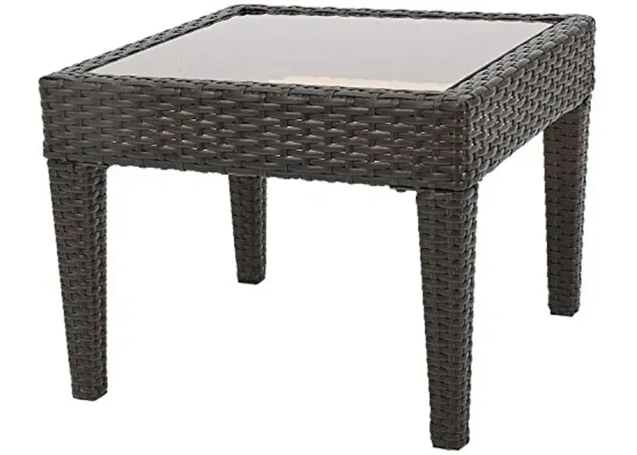 Christopher Knight Home Antibes PE Accent Table, Multibrown-Multibrown