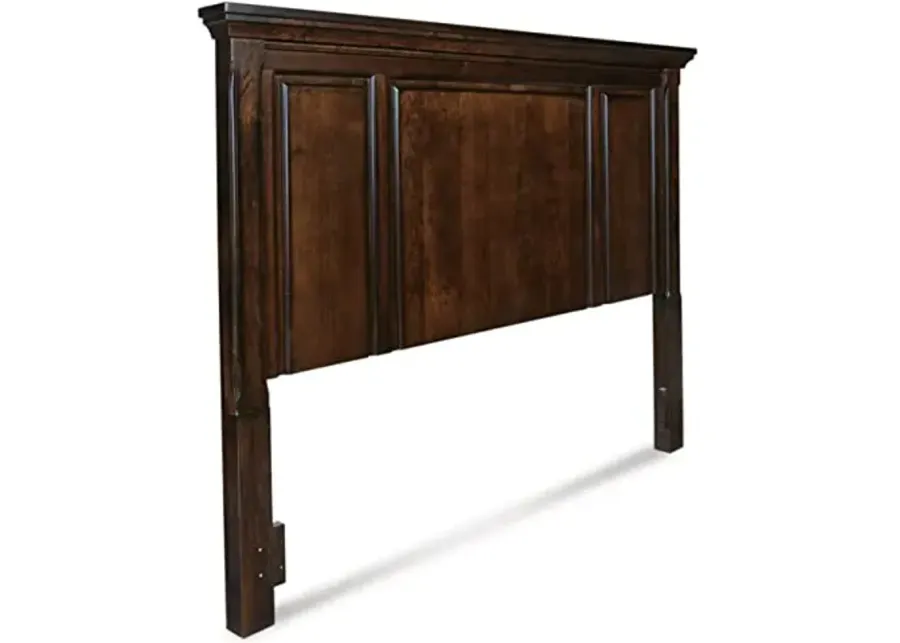 Signature Design by Ashley Porter Traditional Panel Headboard ONLY, King/California King, Dark Brown-Dark Brown