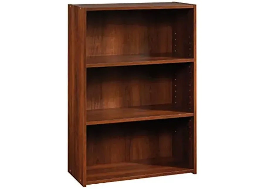 Sauder Beginnings 3-Shelf Bookcase, Bookshelf with Adjustable Storage Shelves, in Brook Cherry finish-Brook Cherry