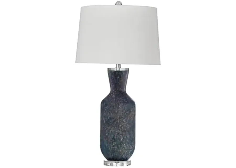 Bassett Mirror Company Loundes Table Lamp - Blue-17