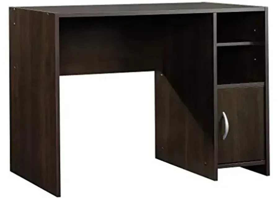 Sauder Beginnings Small Study Desk for Bedroom, Computer Desk for Small Spaces, in Cinnamon Cherry-Cinnamon Cherry