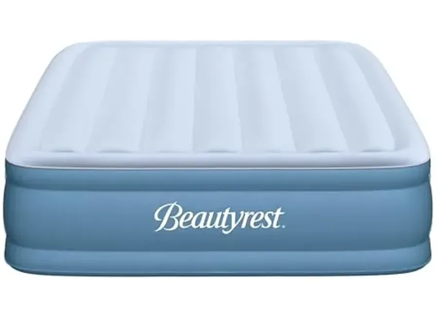 Beautyrest Sensa-Rest Air Bed Mattress with Built-in Pump and Edge Support, Ideal for Guests, Camping and More,18" Queen-60