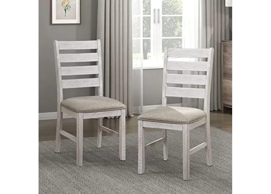 Lexicon Kerley Dining Chair (Set of 2), Grayish White-Grayish White
