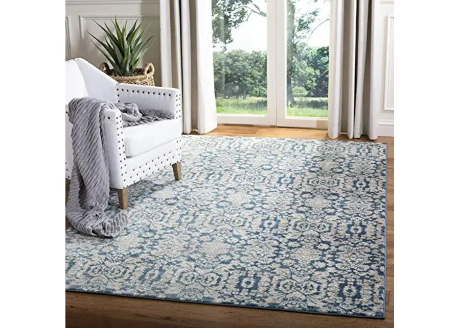 SAFAVIEH Sofia Collection Area Rug - 6'7" x 9'2\-Blue, Beige