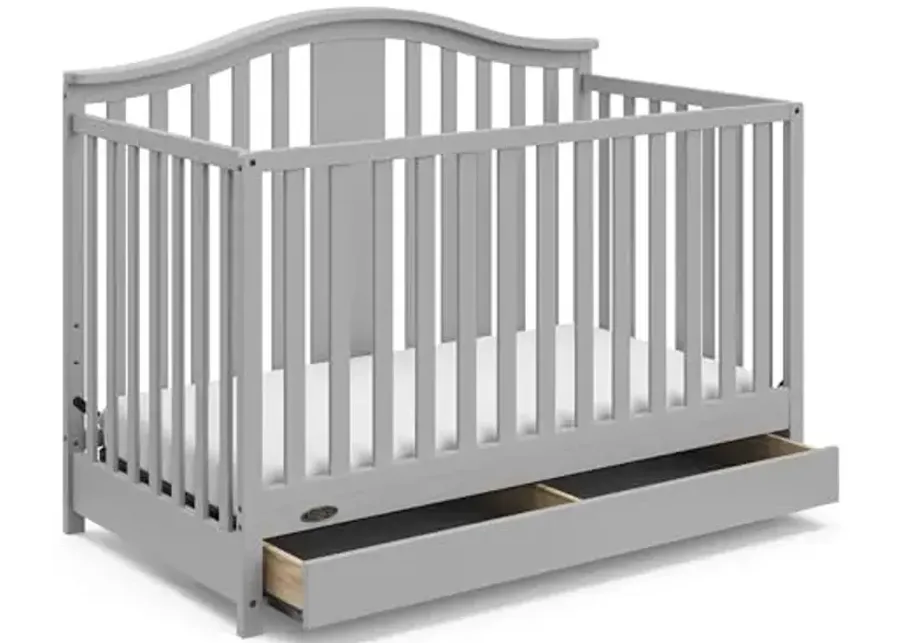 Graco Solano 4-in-1 Convertible Crib with Drawer (Pebble Gray) �GREENGUARD Gold Certified, Includes Full-Size Nursery Storage Drawer-Pebble Gray 1 63612-graco-solano-4-in-1-convertible-crib-with-drawer-pebble-gray-greenguard-gold-certified-includes-full-size-nursery-storage-drawer-pebble-gray-1.webp