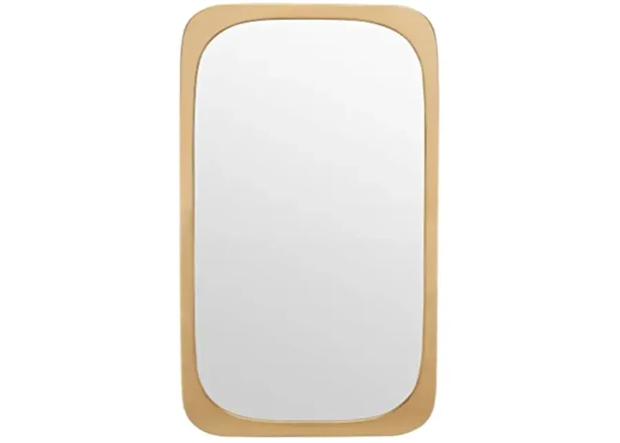 SAFAVIEH Home Collection Bramwell Gold 21 x 36-inch Rectangular Decorative Accent Wall Mirror