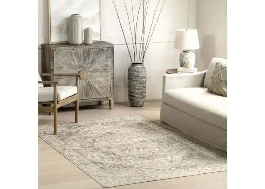 nuLOOM BIRV06 Area Rug, 2' x 3' (Rectangular), Brielle Grey-Brielle Grey
