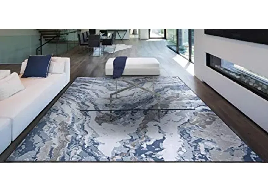 Couristan Serenity Abstract Marble Area Rug, 6'6" x 9'6\-Grey-opal