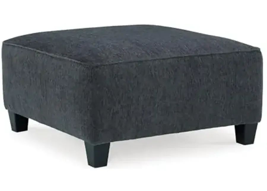 Signature Design by Ashley Abinger Contemporary Square Ottoman, Dark Gray-Grey