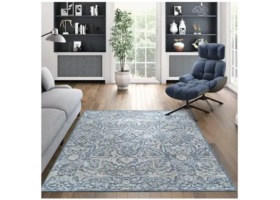 Couristan Couture Ballerine Area Rug, 3'9" x 5'5\-Carolina Blue-gray