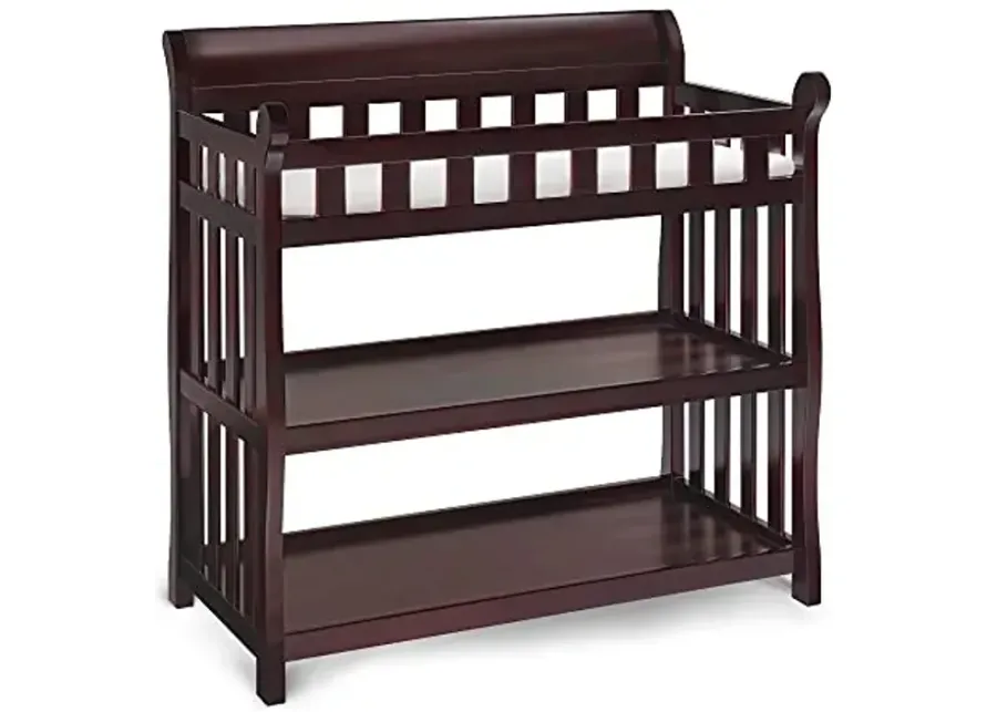 Delta Children Eclipse Changing Table with Changing Pad, Espresso Cherry-Espresso Cherry