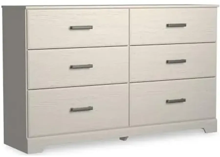 Signature Design by Ashley Stelsie Modern Scandinavian 6 Drawer Dresser, Whitewash-White 1 65336-signature-design-by-ashley-stelsie-modern-scandinavian-6-drawer-dresser-whitewash-white-1.webp