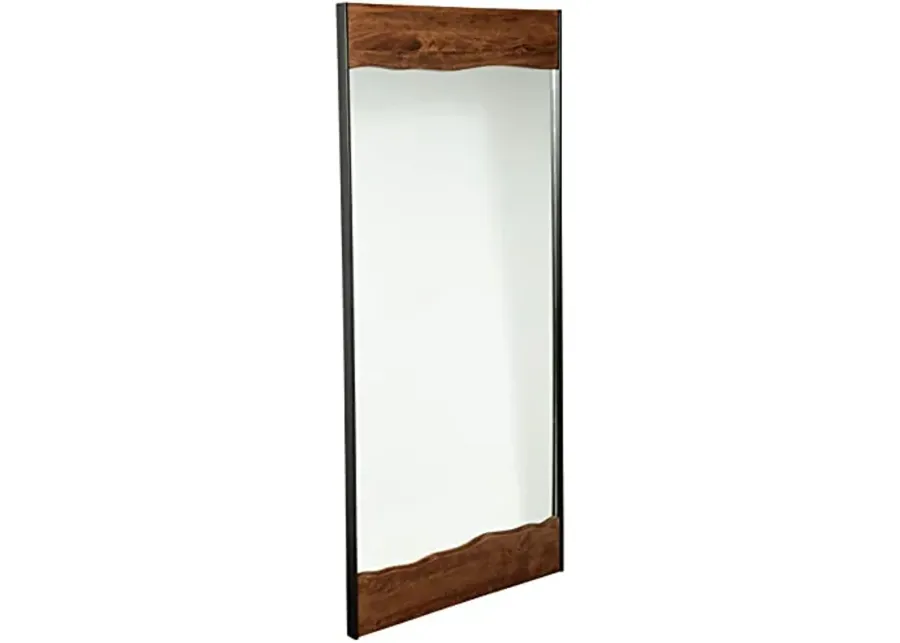 Signature Design by Ashley Panchali Industrial Floor Mirror Brown & Black Large-Brown & Black
