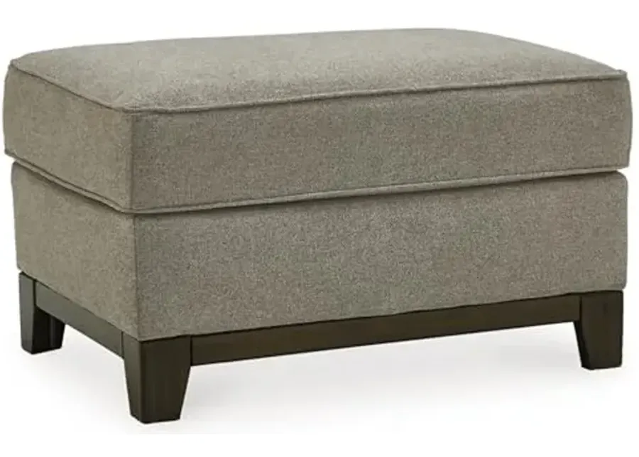 Signature Design by Ashley Kaywood Casual Rectangular Ottoman, Light Gray-Light Gray