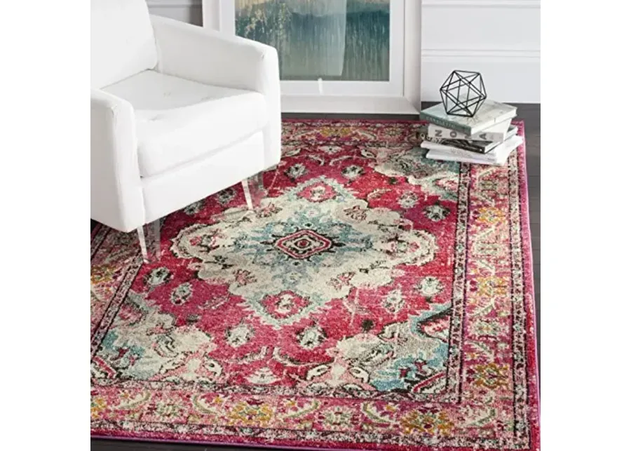 SAFAVIEH Monaco Collection Accent Rug - 4' x 5'7\-Pink, Multi