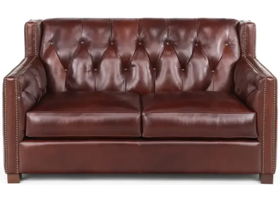 Reeves Leather Loveseat