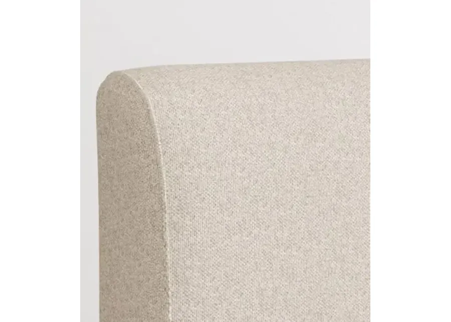 Nectar Upholstered Headboard - Twin XL - Linen - Attachable to Bamboo Bed Frame (Sold Seperately) - Easy Tool Free Set Up - Contemporary and Durable-Linen