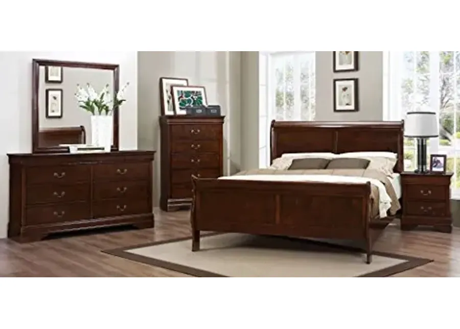 Homelegance Mayville Sleigh Bedroom Set-Brown