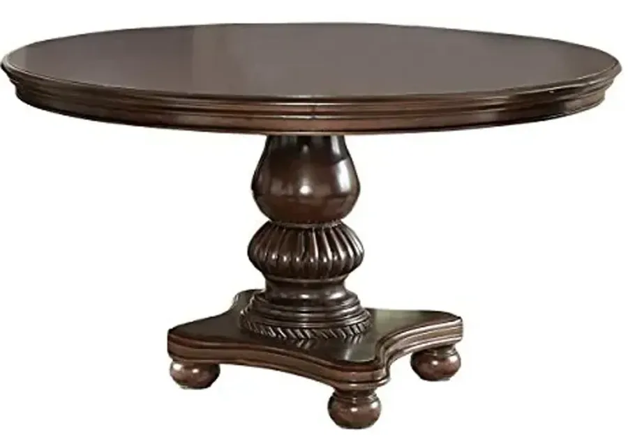Homelegance Lordsburg Round Dining Table, Cherry, 54"-54