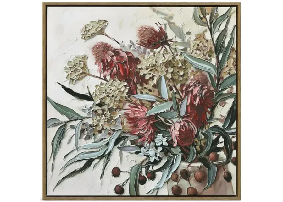 Delicate Details Framed Canvas Art