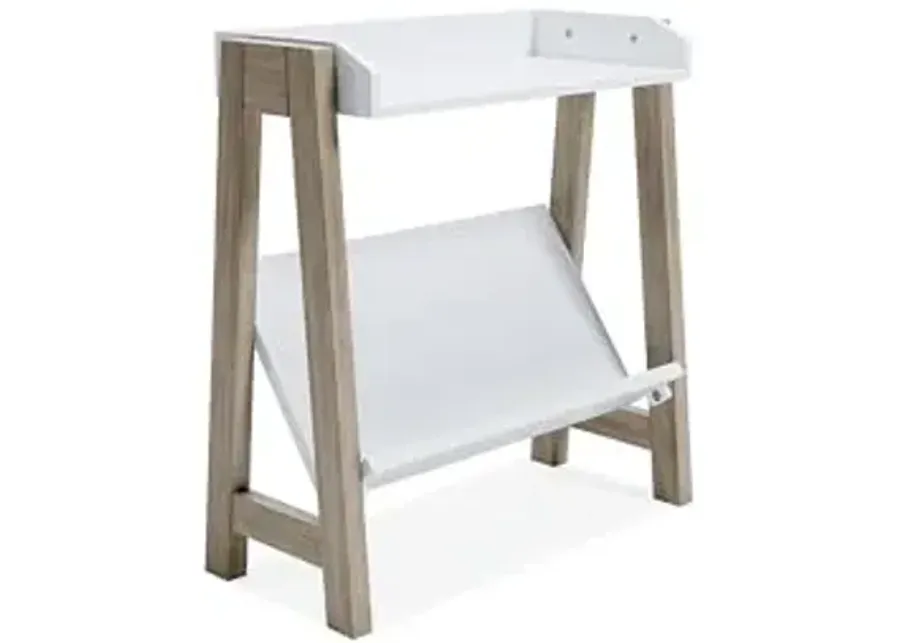 Signature Design by Ashley Blariden Children's Small Bookcase, White-White, Tan
