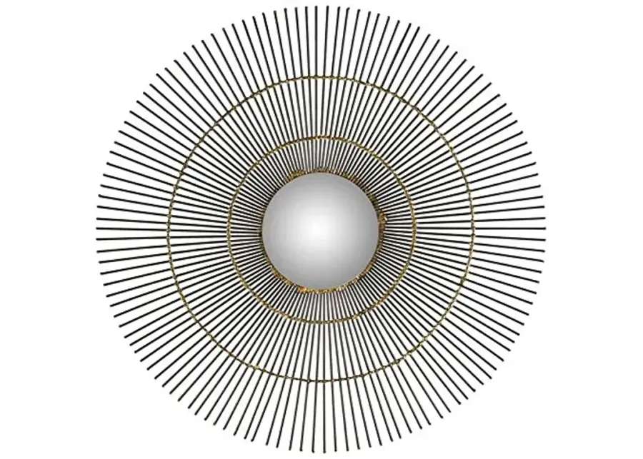 SAFAVIEH Home Collection Orbit The Sun Mirror, Natural-Natural