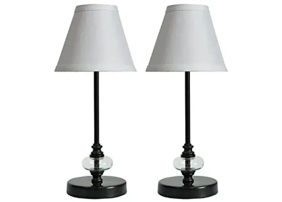 Urbanest Lucas Mini Accent Lamp - Set of 2-Black