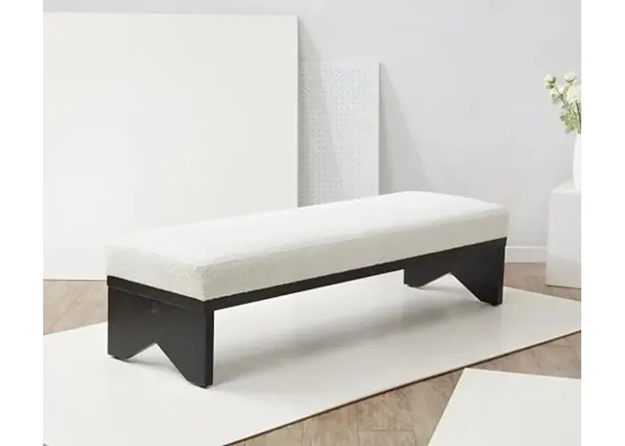 SAFAVIEH Couture Collection Sharyn Mid-Century Modern Ivory Boucle/Black Bench-Ivory, Black 1 66599-safavieh-couture-collection-sharyn-mid-century-modern-ivory-boucle-black-bench-ivory-black-1.webp