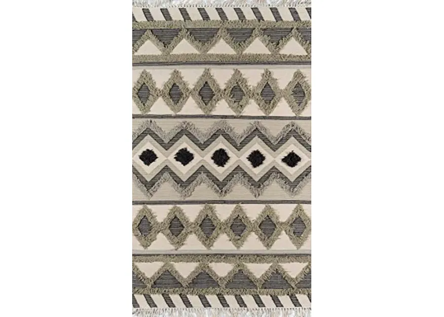 Novogratz by Momeni Indio Avalon Hand Woven Wool Area Rug, Sage, 2' X 3'-Sage 1 66674-novogratz-by-momeni-indio-avalon-hand-woven-wool-area-rug-sage-2-x-3-sage-1.webp