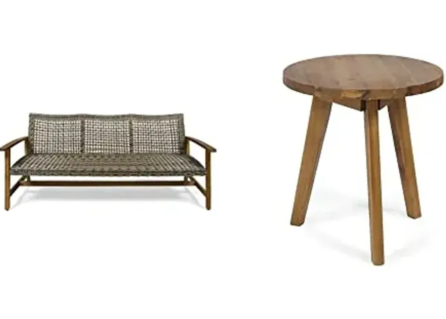 Christopher Knight Home Marcia Outdoor Wicker Sofa + Gino Outdoor Acacia Wood Side Table-Grey 1 66774-christopher-knight-home-marcia-outdoor-wicker-sofa-gino-outdoor-acacia-wood-side-table-grey-1.webp