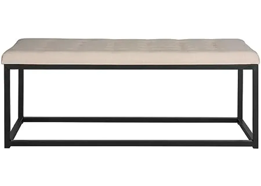 Safavieh Home Collection Reynolds Beige & Black Bench-Beige, Black