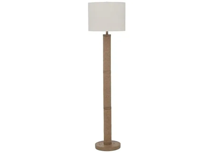 Bassett Mirror Company Chester Floor Lamp - Natural-Natural