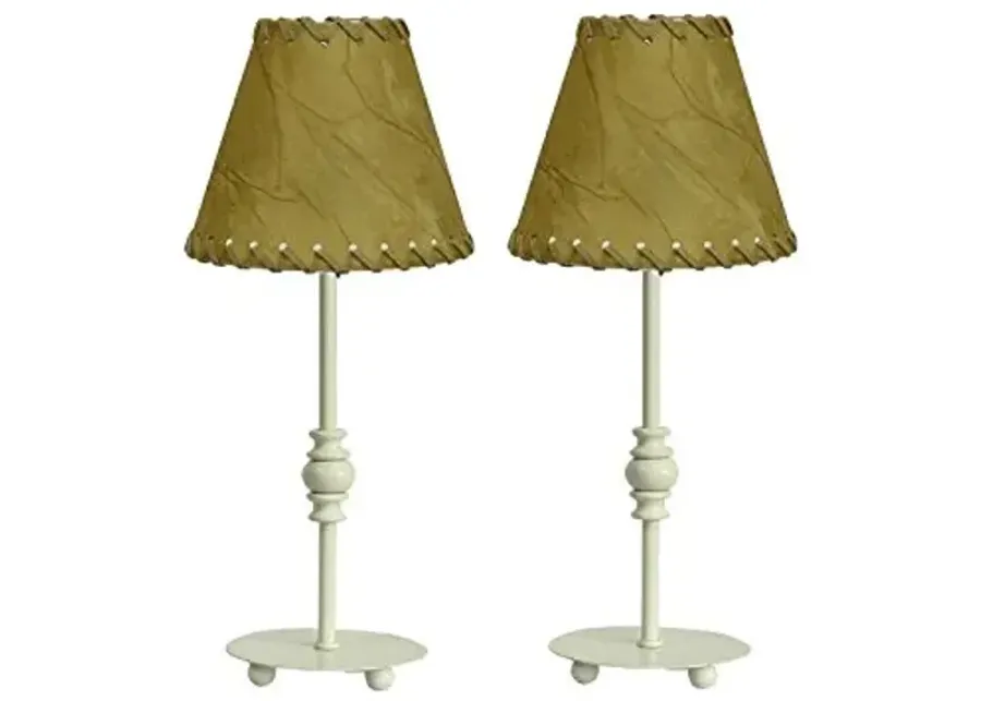 Urbanest Logan Mini Accent Lamp - Set of 2-Antique White
