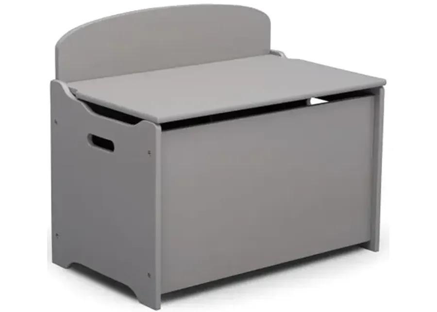 Delta Children MySize Deluxe Toy Box, Grey-Grey