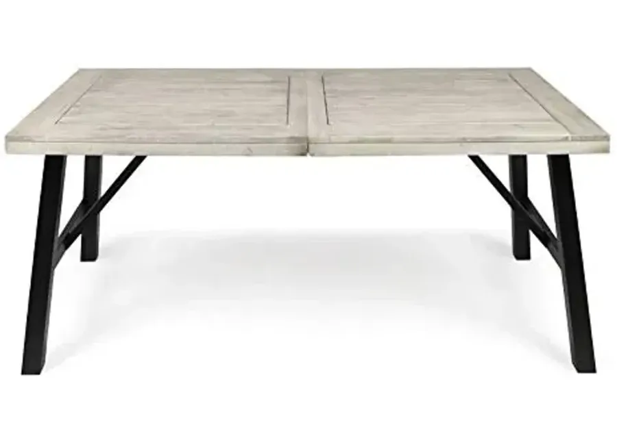 Christopher Knight Home Borocay Outdoor Acacia Wood Dining Table, Light Grey Wash Pu / Pu/Black-Light Grey Wash Pu, Pu, Black 1 67499-christopher-knight-home-borocay-outdoor-acacia-wood-dining-table-light-grey-wash-pu-pu-black-light-grey-wash-pu-pu-black-1.webp